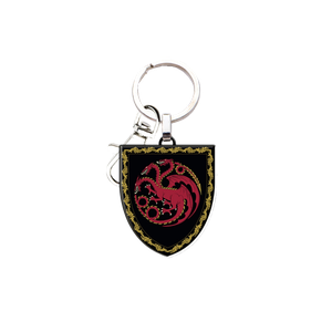 [House Of The Dragon: Enamel Keychain: Targaryen Shield (Product Image)]