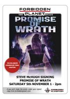 [Steve McHugh Signing Promise of Wrath (Product Image)]