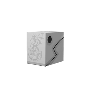 [Dragon Shield: Double Shell Deck Box: White/Black (Product Image)]