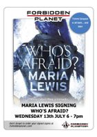 [Maria Lewis Signing Who's Afraid? (Product Image)]