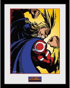 [My Hero Academia: 30x40 Framed Print: All Might (Product Image)]