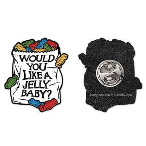 [Doctor Who: The 60th Anniversary Diamond Collection: Enamel Pin Badge: Would You Like A Jelly Baby? (Product Image)]