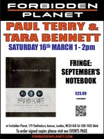 [Paul Terry and Tara Bennett Signing Fringe: September's Notebook (Product Image)]