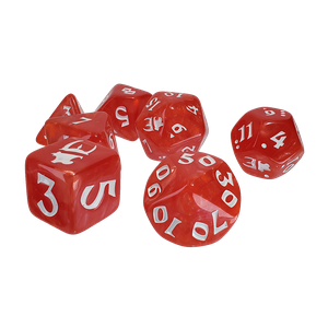 [Munchkin: Polyhedral Dice Set: Red/White (Product Image)]