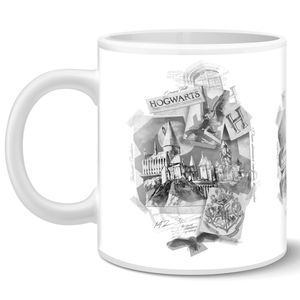 [Harry Potter: Mug: Hogwarts Postcards (Product Image)]