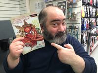 [Dan Slott Signing The Amazing Spider-Man (Product Image)]