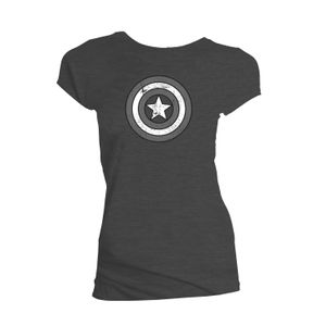 [Marvel: T-Shirts: Captain America's Shield Distressed (Skinny Fit) (Product Image)]