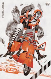 [Harley Quinn: Black + White + Redder #6 (Cover B Julian Totino Tedesco Variant) (Product Image)]