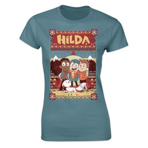 [Hilda: Women's Fit T-Shirt: Hilda & Friends (Indigo Blue) (Product Image)]