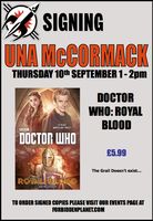 [Una McCormack Signing Doctor Who: Royal Blood (Product Image)]