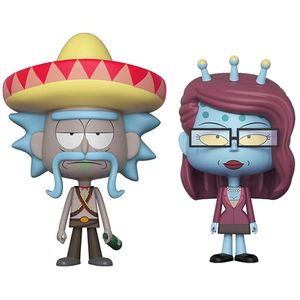 [Rick & Morty: Vynl Figures: Rick With Sombrero & Unity (2 Pack) (Product Image)]