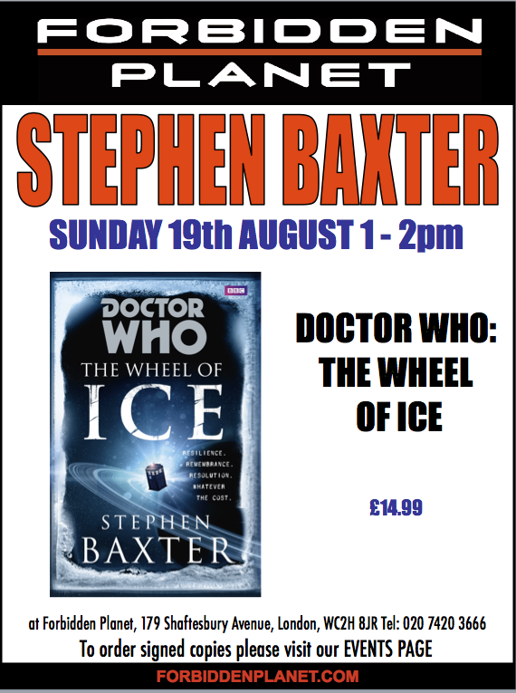 Stephen Baxter Signing Doctor Who: The Wheel of Ice