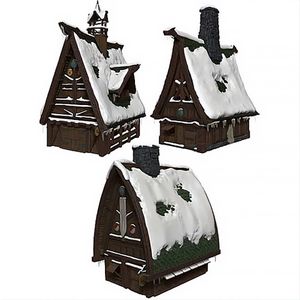 [Dungeons & Dragons: 10 Towns Papercraft Set: Icewind Dale: Rime Of The Frostmaiden (Product Image)]