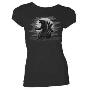 [Godzilla Vs Kong: Women's Fit T-Shirt: Neon Godzilla (Product Image)]