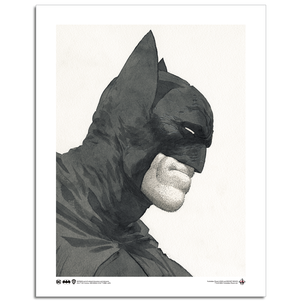Forbidden Planet Originals: DC: Batman: Art Print: Profile By Frank Quitely  @  - UK and Worldwide Cult Entertainment Megastore