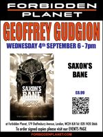 [Geoffrey Gudgion Signing Saxon's Bane (Product Image)]