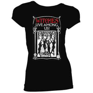 [Fantastic Beasts: Women's Fit T-Shirt: Witches Live Among Us (Product Image)]