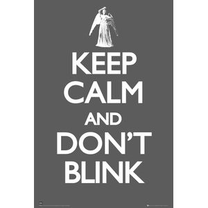 [Doctor Who: Poster: Keep Calm And Don't Blink (Forbidden Planet Exclusive) (Product Image)]