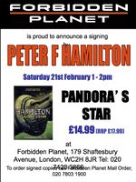 [Peter F Hamilton signing Pandora's Star (Product Image)]