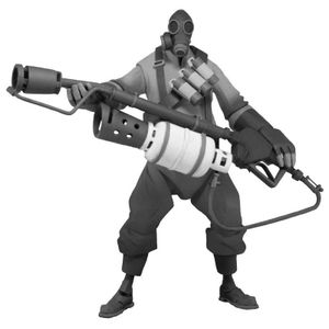 [Team Fortress 2: Series 1 Action Figures: Team BLU: Pyro (Product Image)]