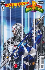 [Justice League/Power Rangers #1 (Cyborg/Blue Ranger Variant) (Product Image)]