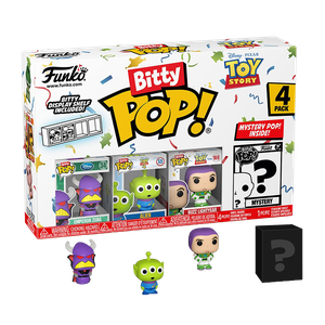 [Toy Story: Bitty Pop! Vinyl Figure 4-Pack: Emperor Zurg, Alien, Buzz Lightyear & Mystery Figure (Product Image)]