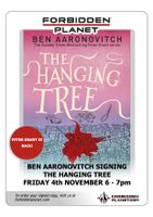 [Ben Aaronovitch Signing The Hanging Tree (Product Image)]