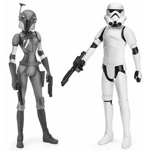 [Star Wars: Mission Series: Wave 5 Action Figures: Rebels: Sabine & Stormtrooper (Product Image)]
