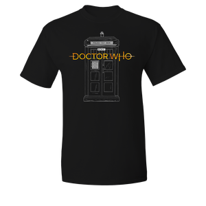 [Doctor Who: T-Shirt: 13th Doctor Logo & TARDIS (Product Image)]