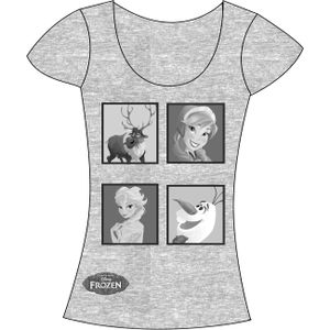 [Frozen: T-Shirts: Character Panels (Skinny Fit) (Product Image)]