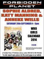 [Sophie Aldred, Katy Manning and Anneke Wills Signing Who Girls Calender 2014 (Product Image)]