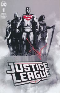 [Justice League #1 (Forbidden Planet Jock Signed Monument Variant) (Product Image)]