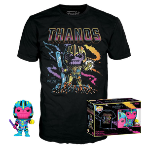 [Marvel: The Infinity Saga: Pop! Vinyl Figure With T-Shirt: Thanos (Blacklight) (Product Image)]