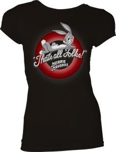 [Looney Tunes: Women's Fit T-Shirt: That's All Folks! (With Bugs Bunny) (Product Image)]