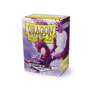 [Dragon Shield: Card Sleeves: Matte Clear Purple (Box Of 100) (Product Image)]