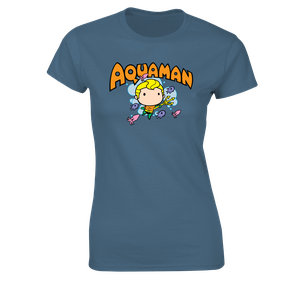 [DC Comics: Aquaman: Women's Fit T-Shirt: Chibi Style (Product Image)]