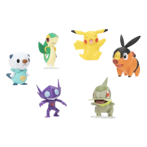 [Pokémon: Battle Action Figure 6-Pack: Sableye, Axew, Snivy, Tepig, Oshawott & Pikachu (Product Image)]