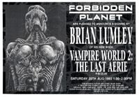 [Brian Lumley Signing Vampire World 2 (Product Image)]