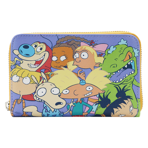 [Nickelodeon: Loungefly Zip Around Wallet: Nick 90s (Product Image)]