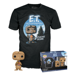 [E.T. The Extra-Terrestrial: Pop! Vinyl Figure With T-Shirt: E.T. (With Reeses Pieces) (Product Image)]