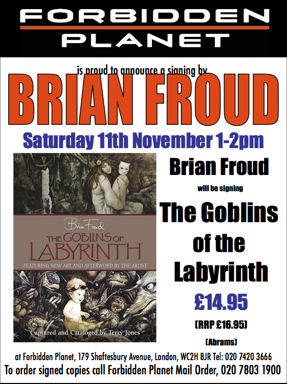 Brian Froud Signing The Goblins of the Labyrinth