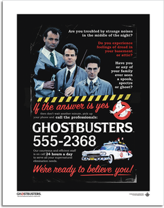 [Ghostbusters: Art Print: Call The Professionals (Product Image)]