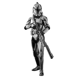 [Star Wars: Hot Toys 1/6 Scale Action Figure: Clone Trooper (Chrome Version) (Product Image)]