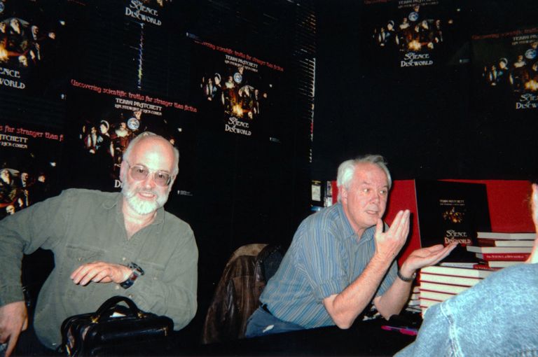 Terry Pratchett, Jack Cohen and Ian Stewart Signing 