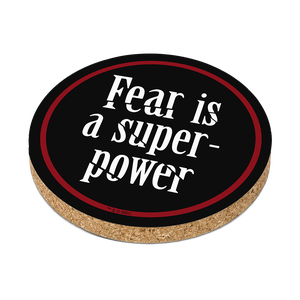 [Doctor Who: The 60th Anniversary Diamond Collection: Coaster: "Fear Is A Super Power" (Product Image)]