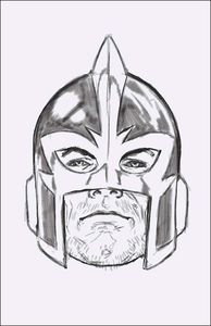 [Avengers #11 (Mark Brooks Headshot Sketch Virgin Variant) (Product Image)]