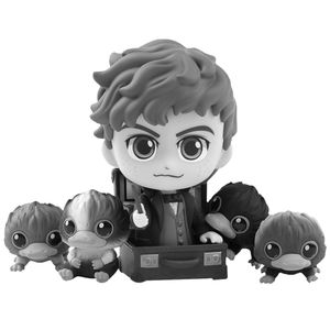[Fantastic Beasts: The Crimes Of Grindelwald: Cosbaby Figures: Newt & Baby Nifflers (5 Pack) (Product Image)]