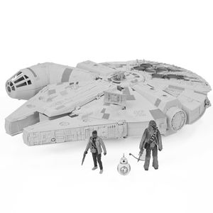 [Star Wars: The Force Awakens: Vehicles: Battle Action Millennium Falcon (Product Image)]