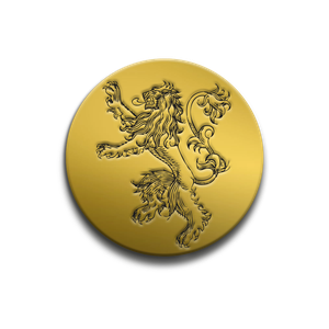 [Game Of Thrones: Enamel Pin Badge: Lannister Sigil (Product Image)]