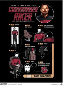[Star Trek: The Next Generation: Art Print: Riker Maneuver Art Print (Product Image)]